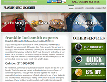 Tablet Screenshot of locksmithfranklin.org